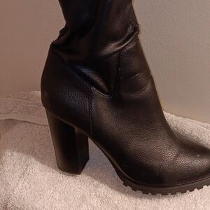 Buffalo David Bitton Black Over the Knee Boots